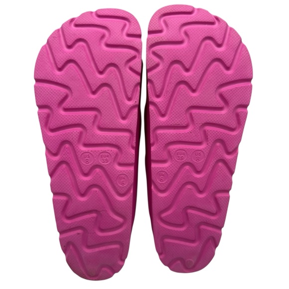 BAMBOO Glee-01 Platform Jelly Slip on Sandals Fushia/Hot Pink Size 8 - LIKE NEW - Picture 4 of 7